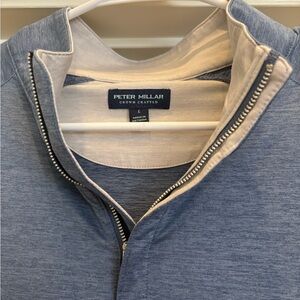 Peter Millar Light Blue Stealth Quarter Zip